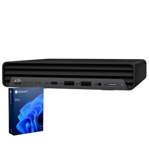 HP Elite Mini 800 MFF Desktop Intel Core i7 32GB RAM Intel UHD Graphics 2TB SSD Storage Windows 11 Pro - Black