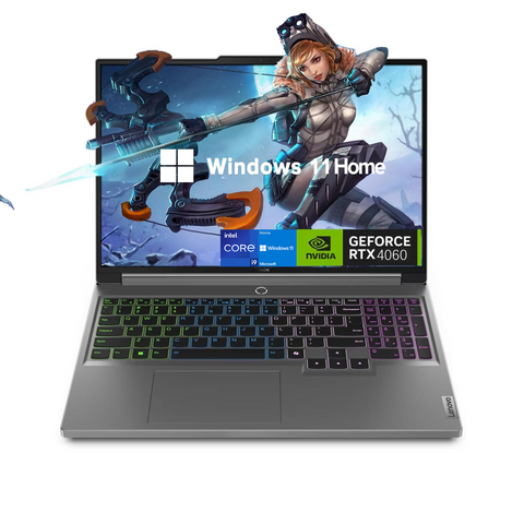 LENOVO Legion 5 16" Traditional Laptop Intel Core i9 32GB RAM NVIDIA GeForce RTX 4060 1TB SSD Storage Windows 11 Home 165Hz - Grey