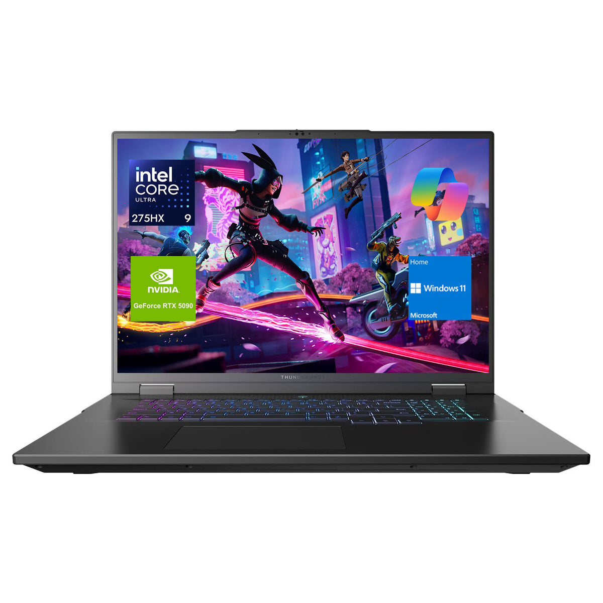 THUNDEROBOT ZERO 18 18 inches Traditional Laptop Intel Core Ultra 9 64GB RAM NVIDIA GeForce RTX 5090 8TB SSD Storage Windows 11 Home 240Hz - Black