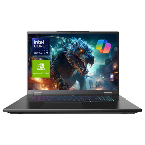 THUNDEROBOT ZERO 18 18 inches Traditional Laptop Intel Core Ultra 9 64GB RAM NVIDIA GeForce RTX 5090 4TB SSD Storage Windows 11 Home 240Hz - Black