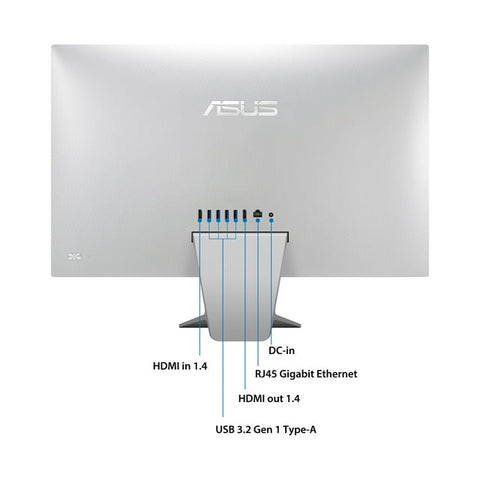 ASUS Vivo AiO All-in-One, 23.8" FHD Non-touch 60Hz, Intel Pentium Gold 7505, Intel UHD Graphics, 4GB DDR4 RAM, 256GB PCIe M.2 SSD, Wi-Fi 5, Windows 11 Home, White
