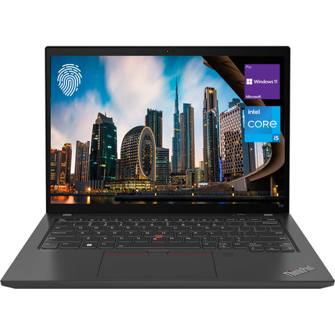 Lenovo ThinkPad T14 Gen 2 Business Laptop, 14" FHD Display, Intel Core i5-1135G7, HDMI, Webcam, Fingerprint Reader, Backlit Keyboard, Wi-Fi 6, Windows 11 Pro, Black