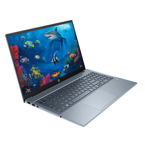 HP Pavilion Laptop, 15.6” FHD Display, AMD Ryzen 5 5625U Processor, Fingerprint Reader, Backlit Keyboard, Wi-Fi 6, Webcam, HDMI, Windows 11 Home, Blue