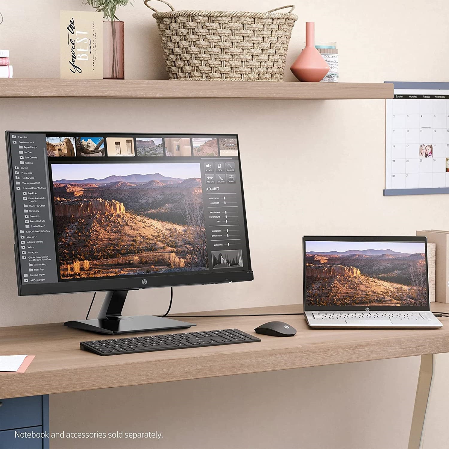 27 Inch Computer HP 27 inch 1080P Computer Monitor, 27 inches Full HD (1920 x 1080) 60H ...